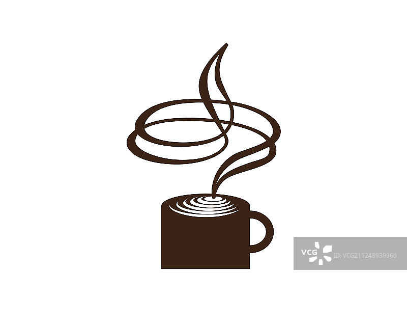 咖啡杯标识模板图片素材