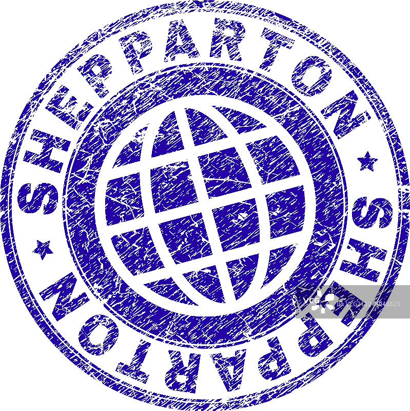 带纹理的谢珀顿印章图片素材