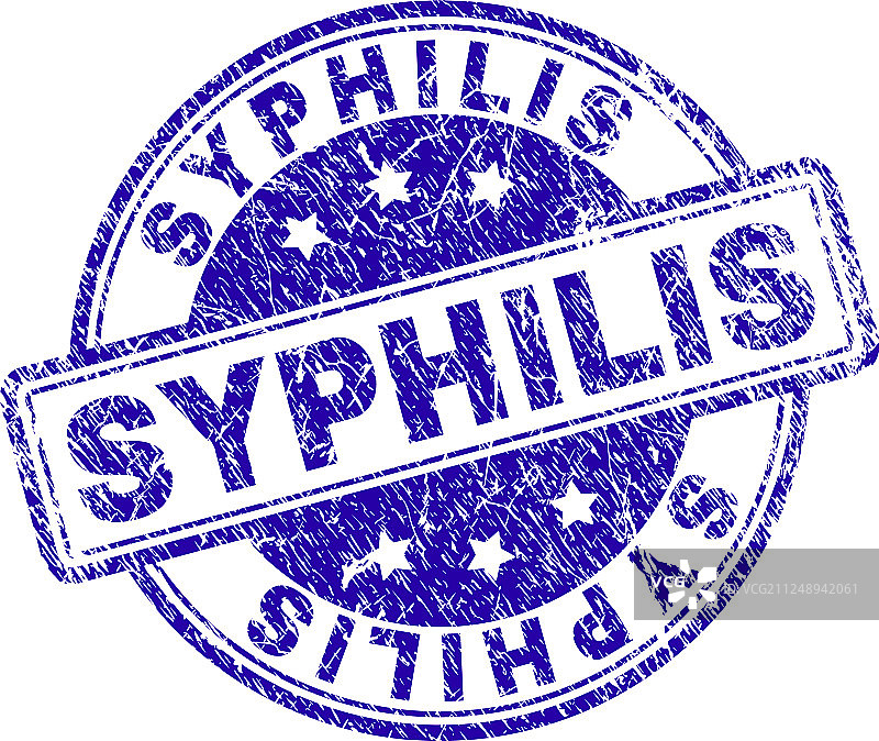 带纹理的梅毒印章图片素材