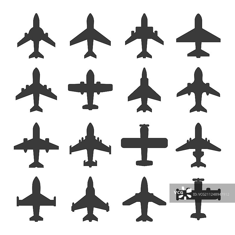 飞机图标合集图片素材