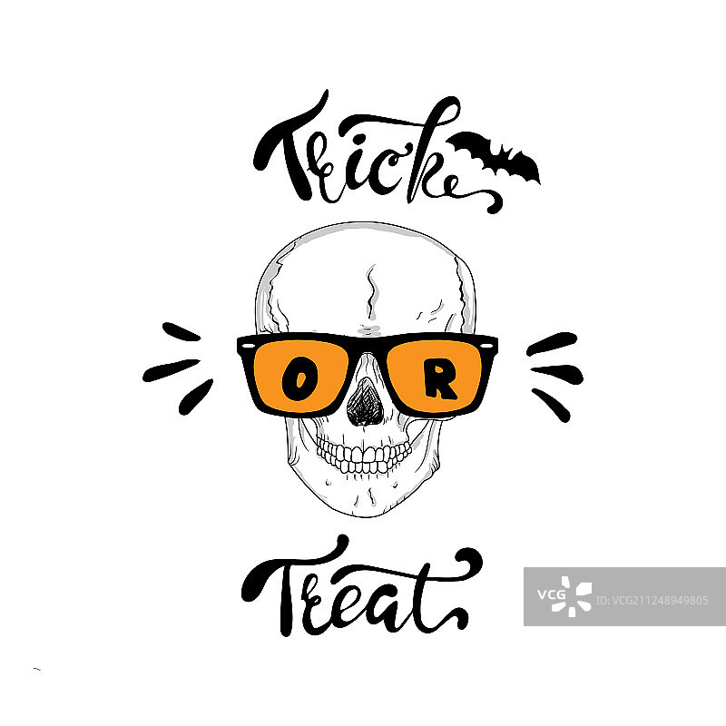 万圣节骷髅字母图案设计图片素材