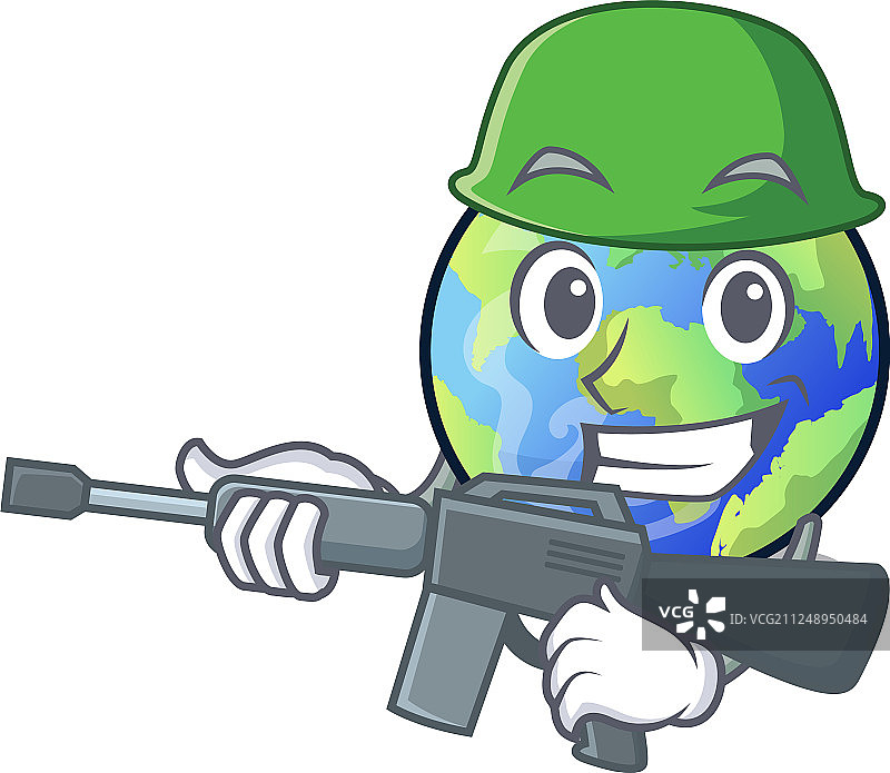 角色形状的军队地球图片素材
