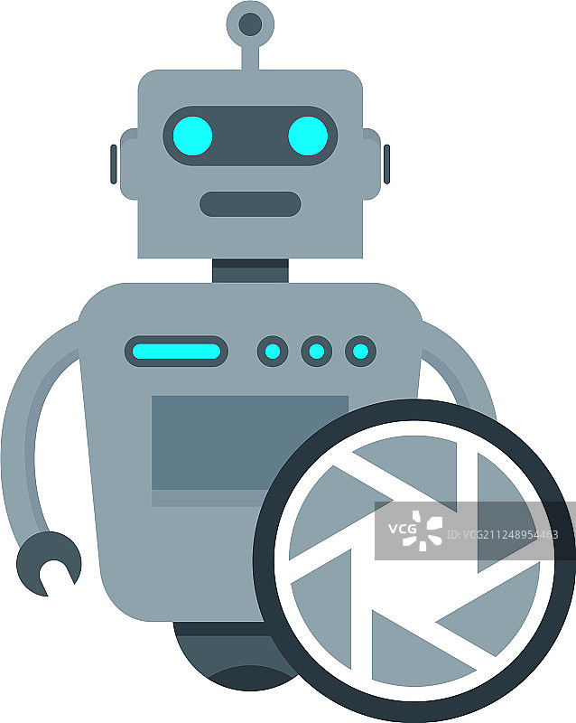 镜头机器人logo图标设计图片素材