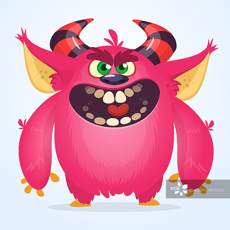 可爱的卡通怪物图片素材