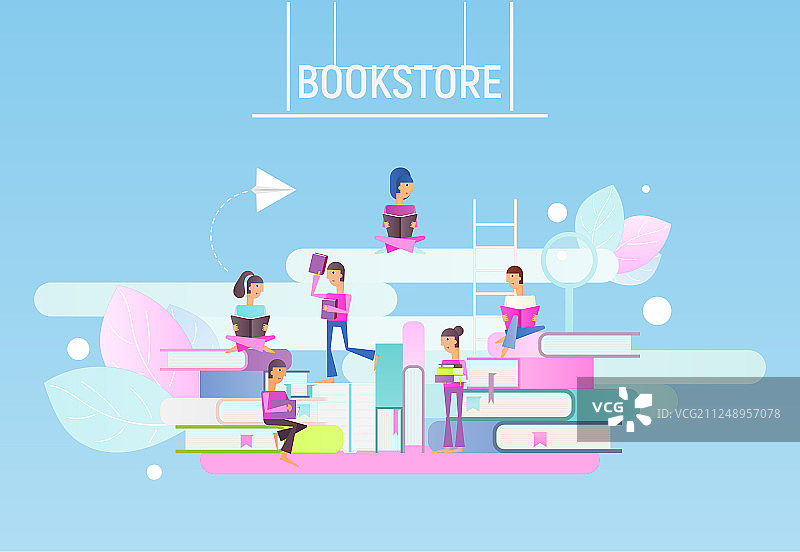 书店广告图片素材