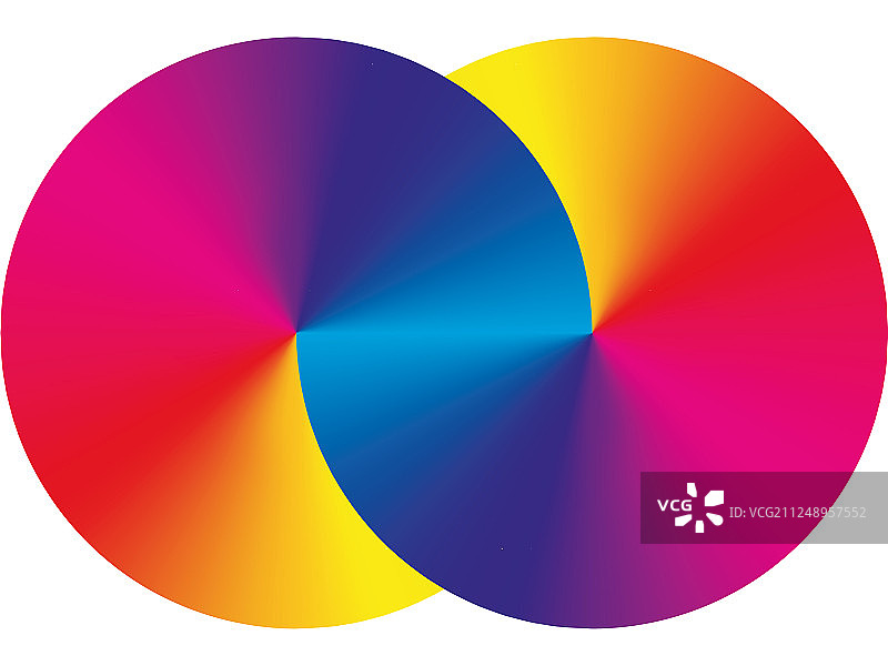 相互交织的圆圈组成的无限符号图片素材