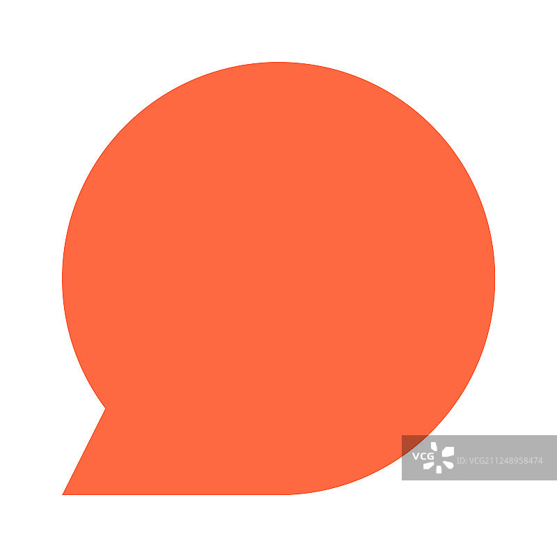 圆形空白语音气泡标志或空地图图钉图片素材