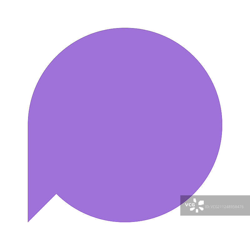 圆形空白语音气泡标志或空地图图钉图片素材