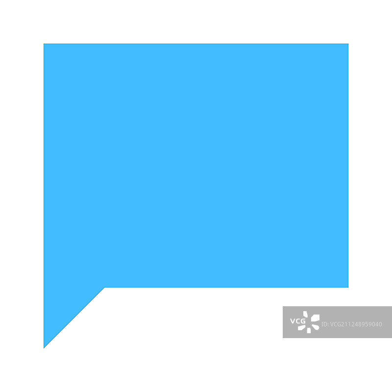 矩形空白对话气泡标志或空地图图片素材