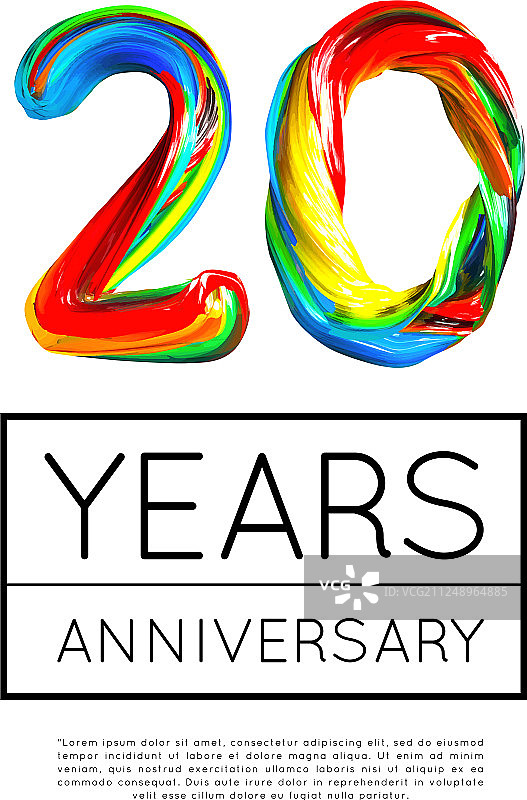 公司20周年庆典祝贺图片素材