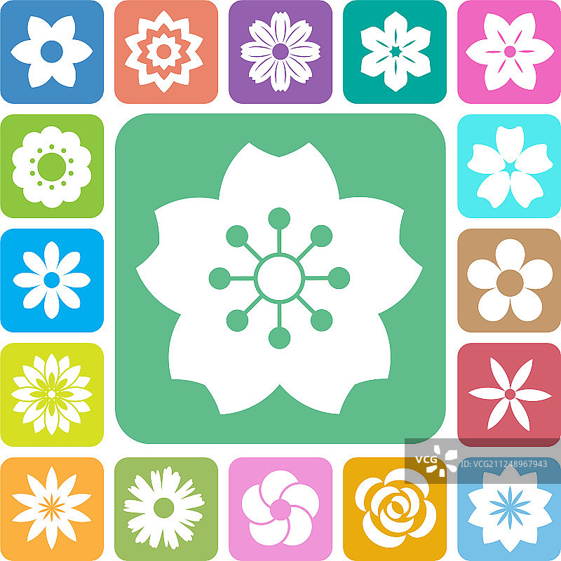 花朵图标合集图片素材