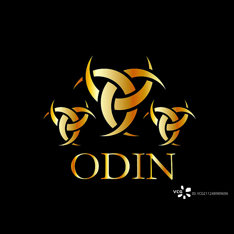 奥丁之角标志设计图片素材
