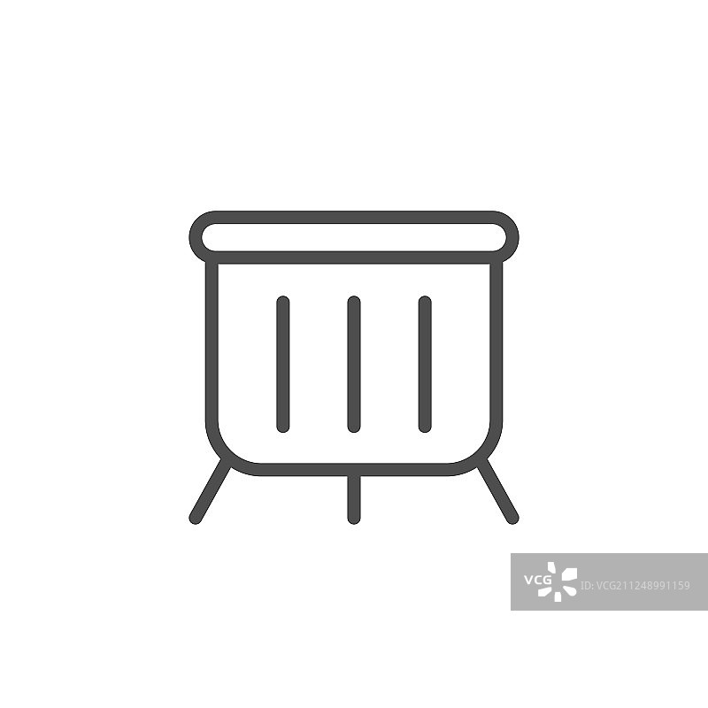 儿童围栏线条图标图片素材