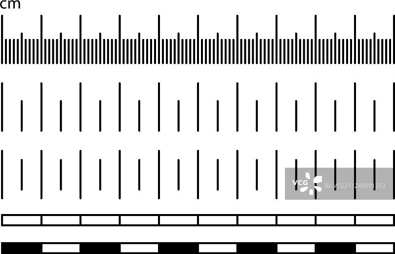 测量刻度尺或标尺长度图片素材