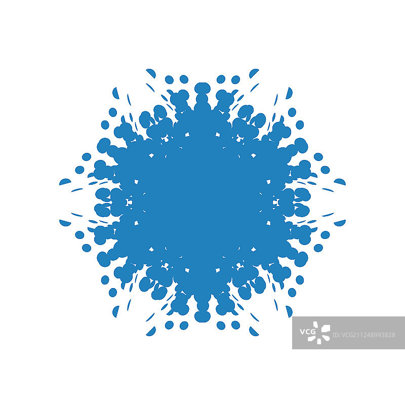 复古风雪花图片素材