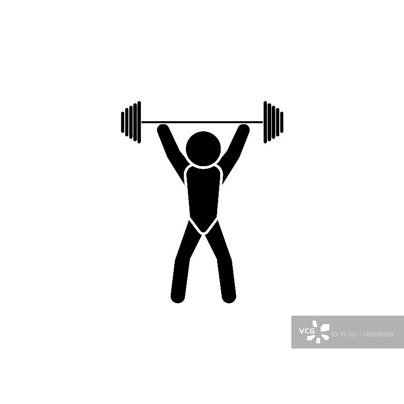 举重运动员图标图片素材
