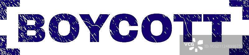 带有抵制字样的Grunge纹理印章图片素材