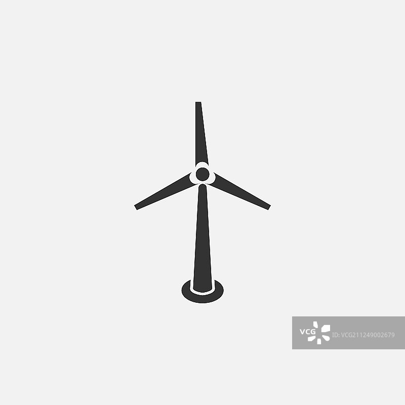 风力涡轮机图标图片素材