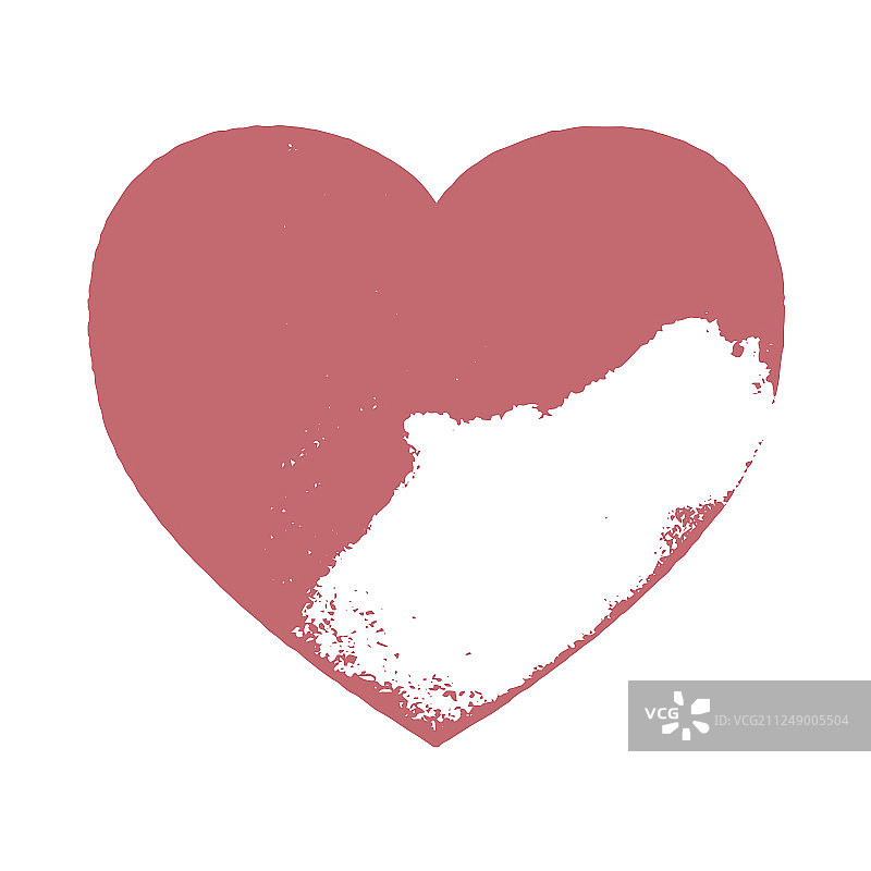 复古风格心形图片素材