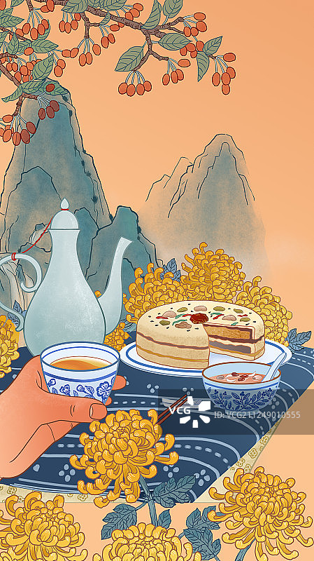 重阳节-竖图片素材