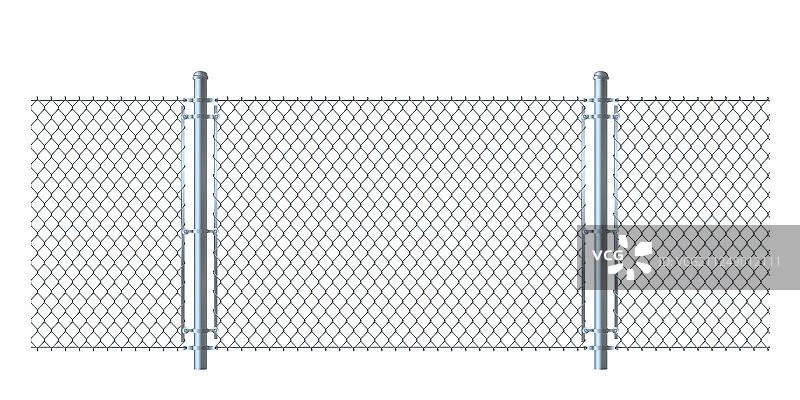 金属丝网无缝围栏图片素材