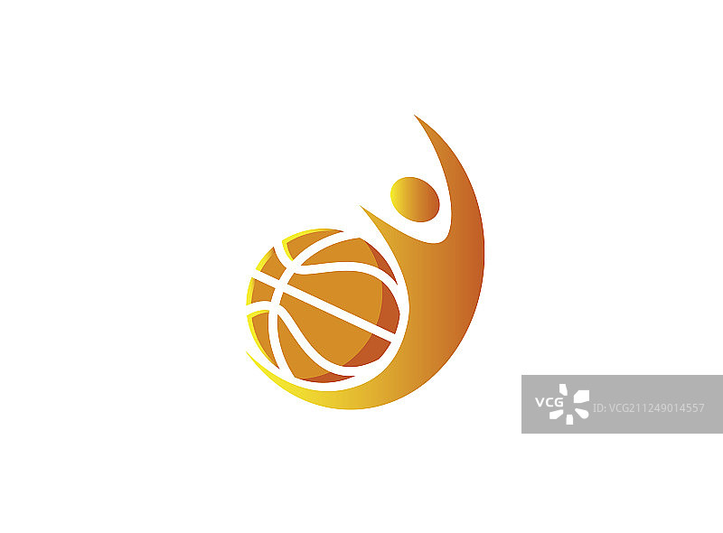 篮球运动员动作徽标图片素材