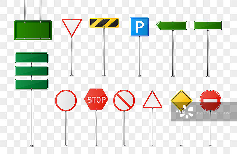孤立的道路标志图片素材