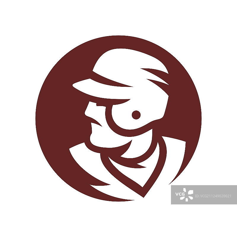 棒球运动员剪影标志图片素材