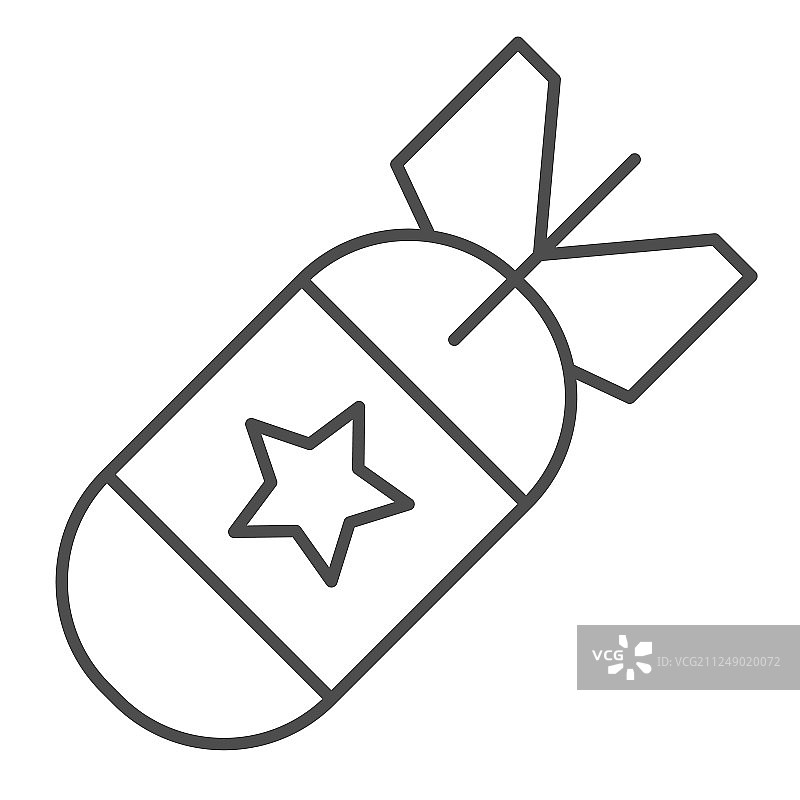 核弹细线图标图片素材