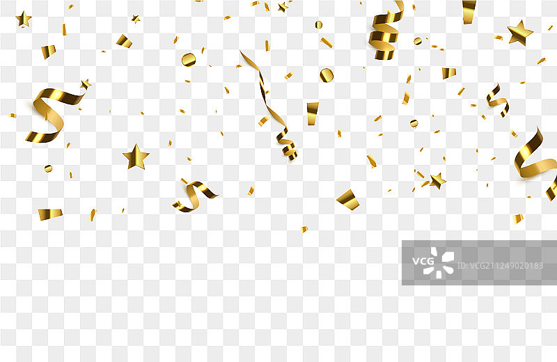 金色纸屑背景图片素材