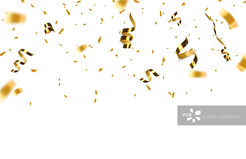 金色纸屑背景图片素材