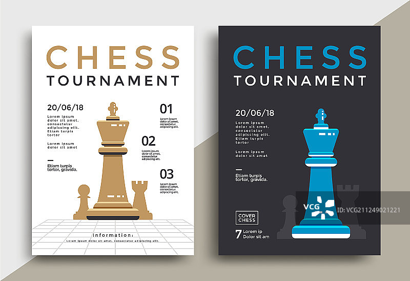 国际象棋比赛海报图片素材