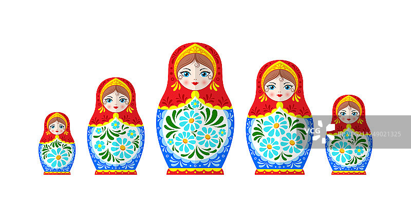 俄罗斯套娃图片素材