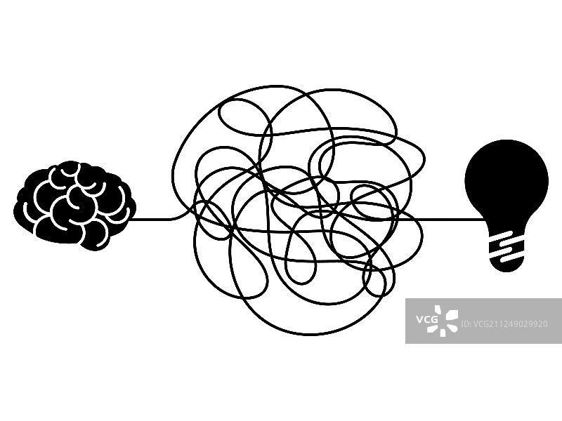 混乱的过程线条符号缠结图片素材