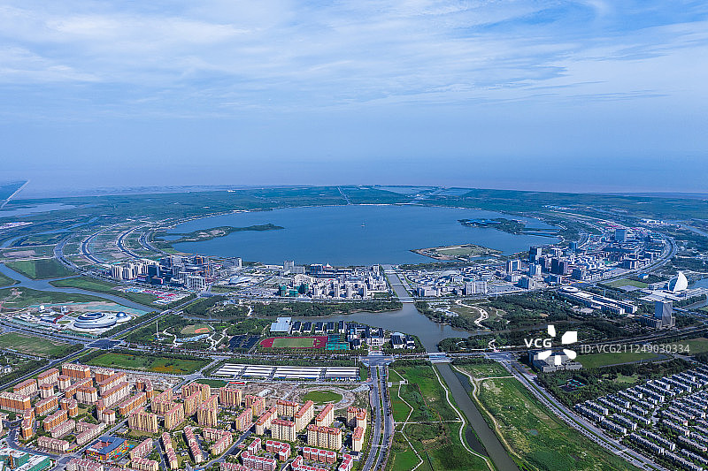 临港新城全景图片素材
