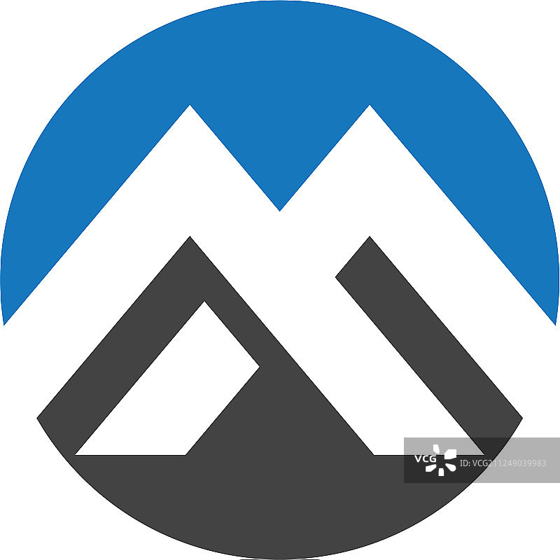 字母M商业公司抽象设计图片素材