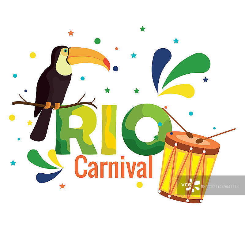 里约热内卢狂欢节巴西卡片图片素材