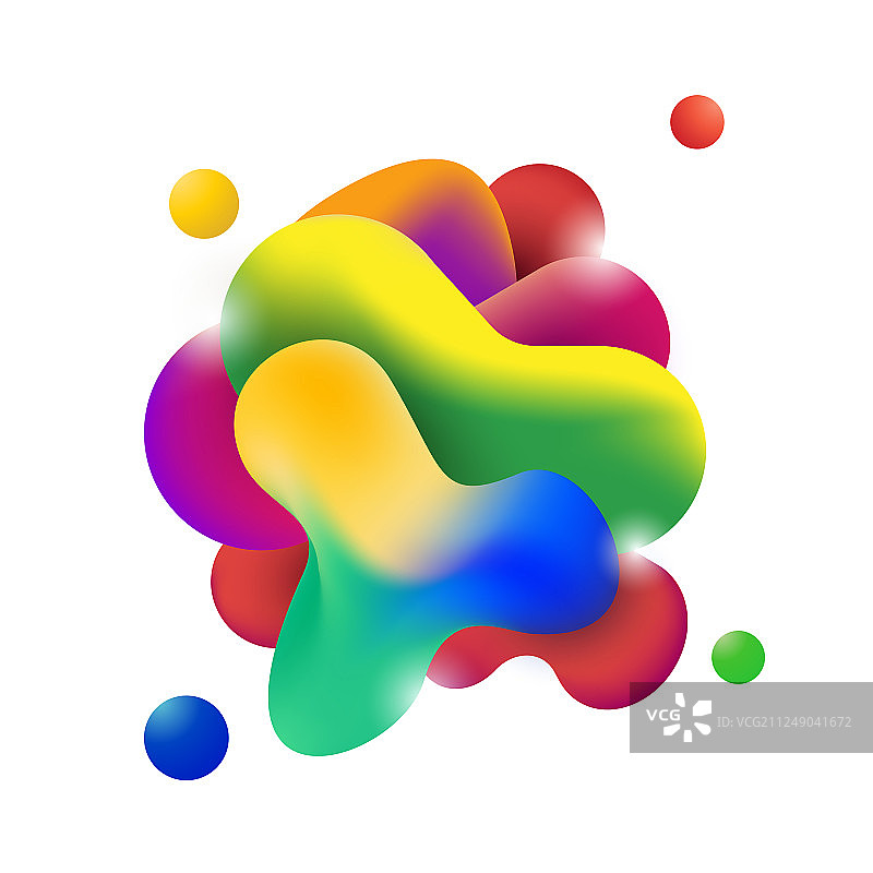 抽象现代流动图形图片素材