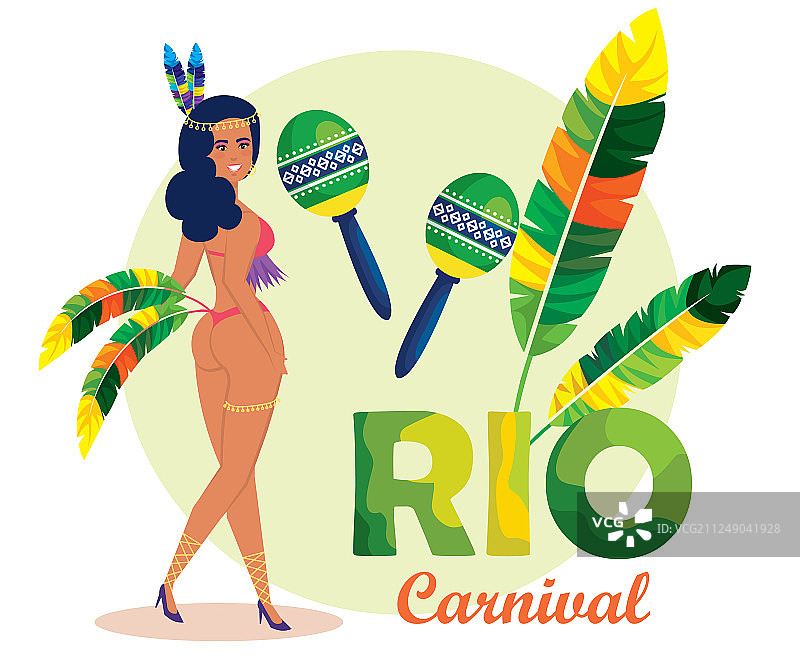 美丽的巴西女孩图片素材