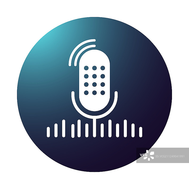 渐变桌面录音棚麦克风与声音图片素材