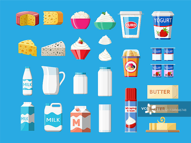 乳制品系列：牛奶食品图片素材