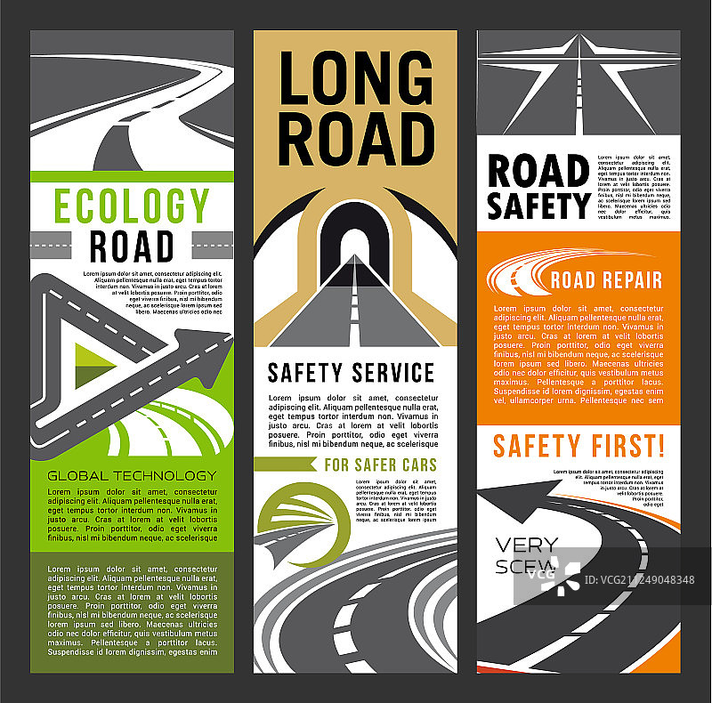 公路道路安全与生态服务banner图片素材