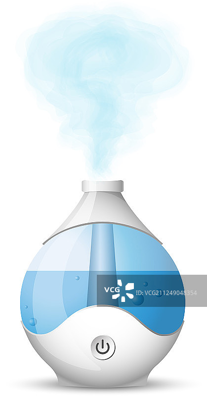 带散发蒸汽的加湿器图片素材