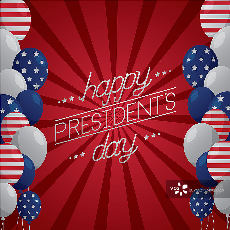 总统日快乐图片素材