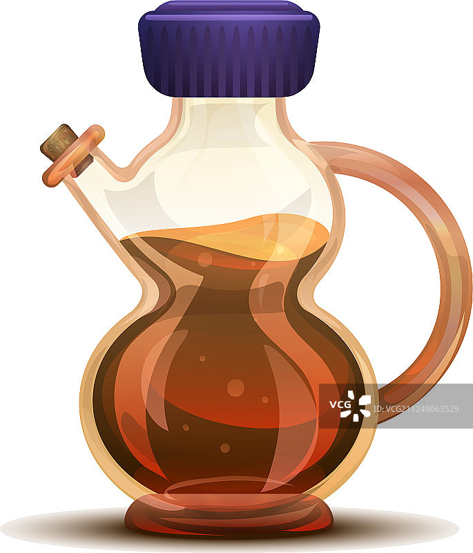 卡通风格的葡萄醋图标图片素材