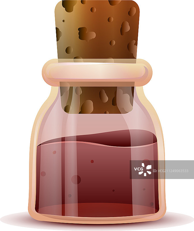 卡通风格小醋瓶图标图片素材