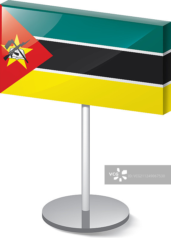 莫桑比克国旗上的白色图片素材