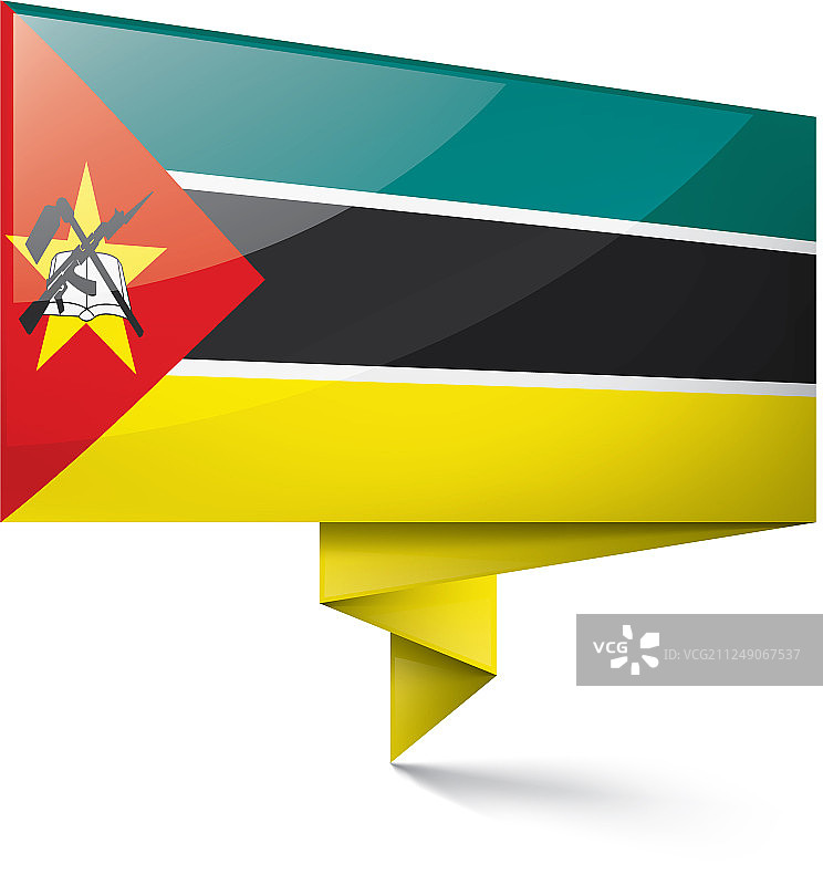 莫桑比克国旗上的白色图片素材