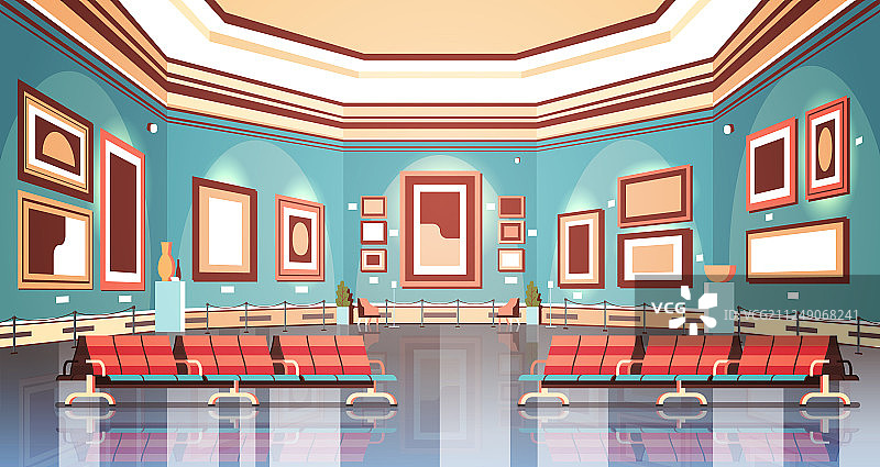 博物馆内部现代美术馆创意图片素材