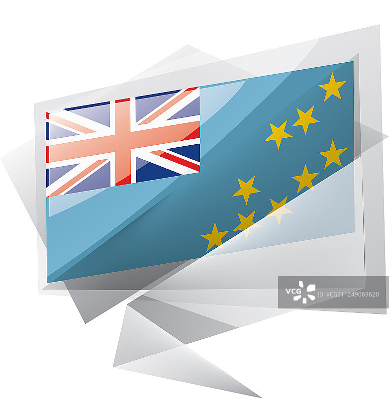 图瓦卢国旗上的白色图片素材